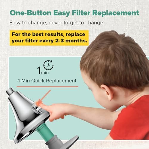 Homlord Filtered Shower Head, Shower Head with Filters for Hard Water - Image 2