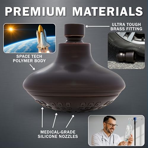 Aqua Elegante 6 Function Luxury Shower Head - 1.8 GPM - Oil-Rubbed Bronze - Image 4