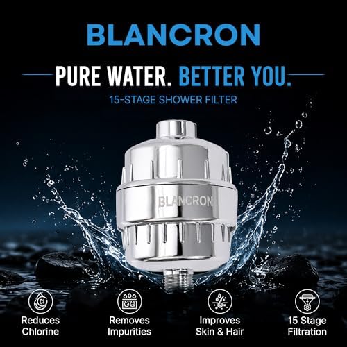 Hard Water Shower Filter for Bathroom – Multi Stage Filtration Water Softener with KDF-55, Activated Carbon & PP Cotton, Reduces Chlorine, Rust, Odors, Improves Hair & Skin - BRSF-1500 - Image 2