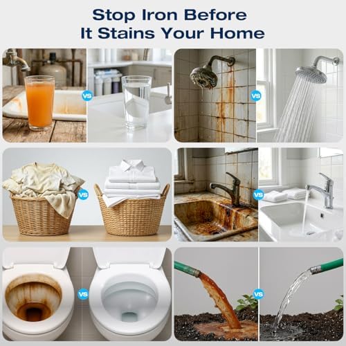H&G lifestyles RV Iron Water Filter for Well Water Garden Hose Filter - Image 6