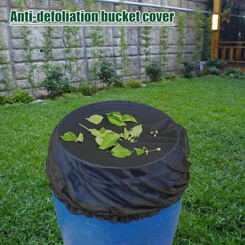 Generic Mesh Cover for Rain Barrel - Rain Collection Barrel Covers with Adjustable Drawstring | Rain Collection Barrels Netting Screen for Gardens | Terraces Or Any Outdoor Space, 90cm - Image 2