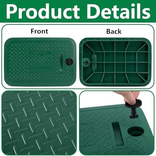 12" x 17" Irrigation Valve Box Cover, Sprinkler Valve Cover Replacement - Image 3