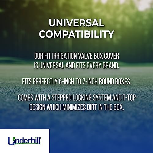 Underhill Sprinkler Valve Round Box Lid, VersaLid 6 Inch to 7 Inch Universal, Cover for Automatic Irrigation System, Lawn, Purple, VL-6P-4, 4 Pack - Image 4