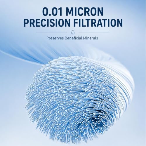 2-Pack 10.7"x2.4" Thickened UF Hollow Fiber Ultrafiltration Membrane Cartridge, 0.01 Micron, 1/4" Quick-Connect, Replacement for RO & Under Sink Systems - Image 3