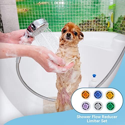 MAYYAYA 7-Pc Brass Shower Flow Saver Kit, 1/2G, 6 Color Options - Image 5