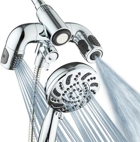 AquaDance High Pressure 156-mode Handheld Shower Head Combo with Hydro Arms by AquaDance