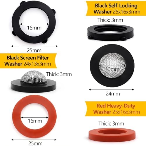 84 Pcs Pressure Washer O-Rings and Garden Hose Washers Rubber Kit - Image 3