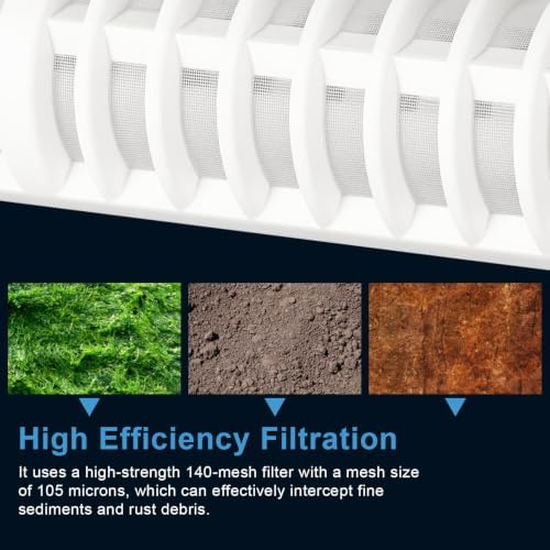 1" 140 Mesh Spin Down Replacement Filter Screen for Rusco Vu-Flow - Image 5