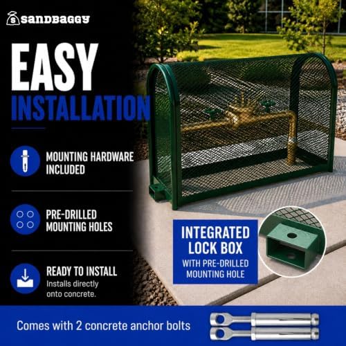 Sandbaggy Durable Backflow Security Cage – Backflow Preventer Enclosure | 2 Year Warranty (48” x 25” x 15” (LxHxW), 1, Count) - Image 6