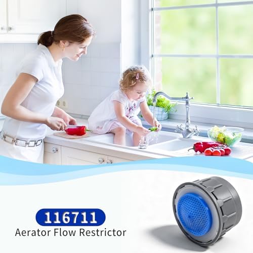 116711 Faucet Aerator 1.5 Gpm for Moen Bathroom Kitchen Sink Inserts Replacement Parts 2 pcs - Image 4