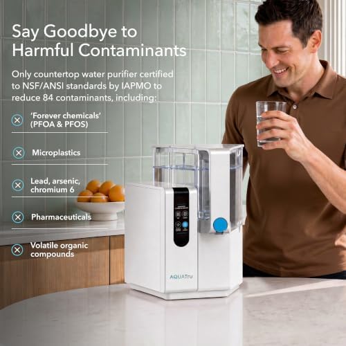 AquaTru Water Purification Unit - Certified NSF/ANSI Standards, Removes 84 Contaminants, No Plumbing Required, Cost-Effective, Environmentally Friendly - Image 2