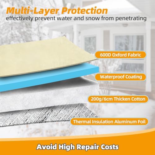Backflow Preventer Insulation Cover,3 Way Opening,30" W x 24" H - Image 3