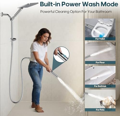 High Pressure Filtered Shower Head with Handheld Combo - Image 6
