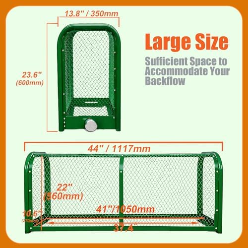 44″ L x 14″ W x 24″ H BIGalleons Backflow Security Cage, Green Metal Backflow Preventer Enclosure, Backflow Cage Cover with Locks(Large) - Image 2