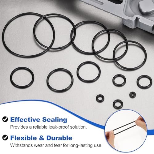 uxcell 10Pcs AS-249 NBR 70A O-Rings 4-7/8"ID x 1/8"CS/4.859"ID x 0.139"CS - Image 4