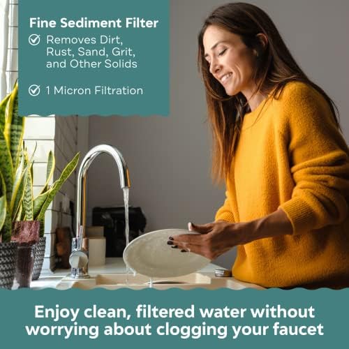 Applied Membranes Inc. 2-Stage Whole-House Water Filter System, 1-Micron and 5-Micron 4.5-Inch by 10 Fine-Sediment Filter Cartridges - Image 3