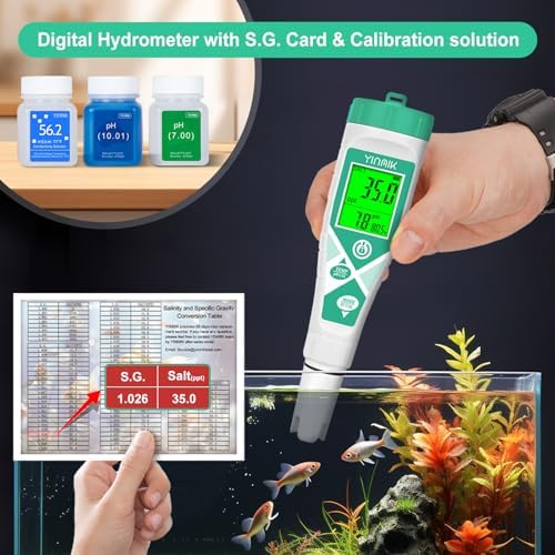 YINMIK pH Meter Salinity Tester pH Salt Meter with pH Salt Solution - Image 6