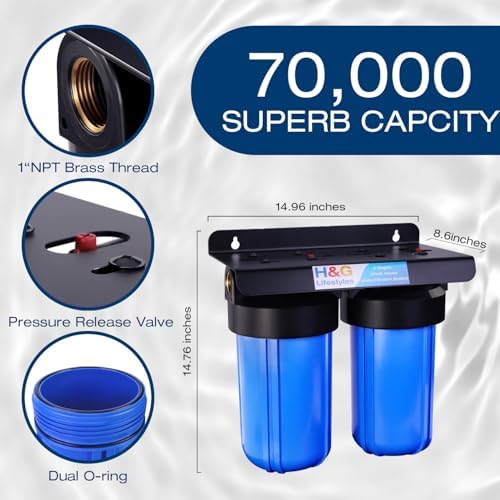 H&G Lifestyles Iron Filter for Well Water,Home Water Filtration System - Image 5