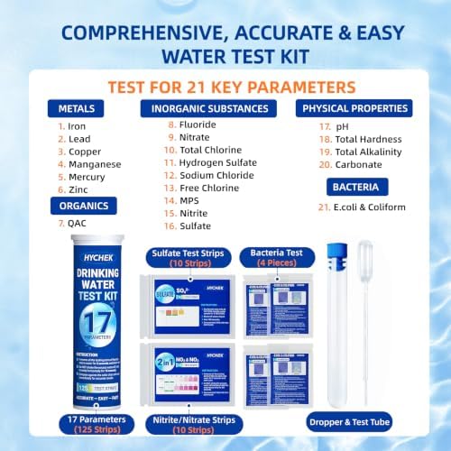 21 in 1 Accurate Drinking Water Test Kit, Well Water Testing Kit - Image 2