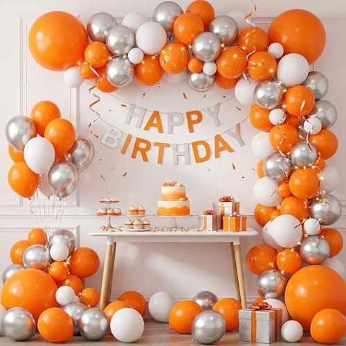 APLANET 150pcs Orange Balloons Different Sizes 18 12 10 5 Inch Burnt Orange Fall Balloon for Party Baby Shower Birthday Halloween Thanksgiving, Arch Kit Decoration - Image 7