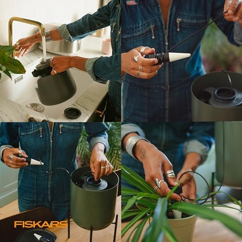 Fiskars LifeWell Watering Ceramic Cone Set with 33" Hose, 2-Pack - Image 5