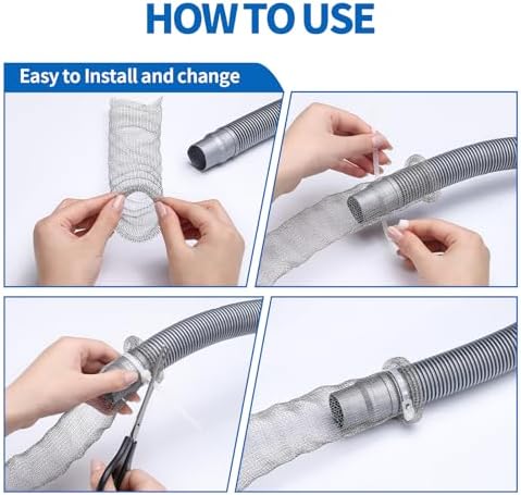 Washing Machine Lint Traps, Stainless Steel Laundry Hose Filters, 24 Pack - Image 6
