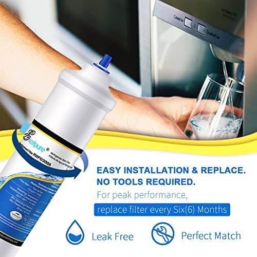 EXCELPURE RWF0300A Inline Water Filter, Replacement for GE® GXRTDR, Samsung DA29-10105J, Whirlpool WHKF-IMTO, IC-100A, 4378411RB, Samsung HAFEX/EXP, For Refrigerator, IceMaker, RVs, Marines, 4PACK - Image 5
