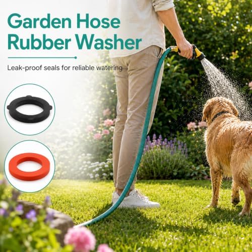 112 Pcs Garden Hose Gasket Rubber Seal with Heavy Duty Self-Locking Tabs - Image 7