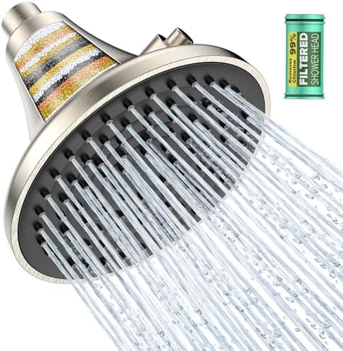 Homlord Filtered Shower Head, Shower Head with Filters for Hard Water by homlord