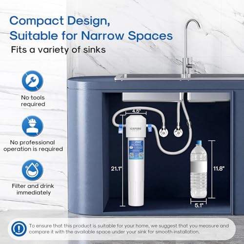 ICEPURE 21" WFS5300A 5 Years Under-Sink Water Filter System - Image 4