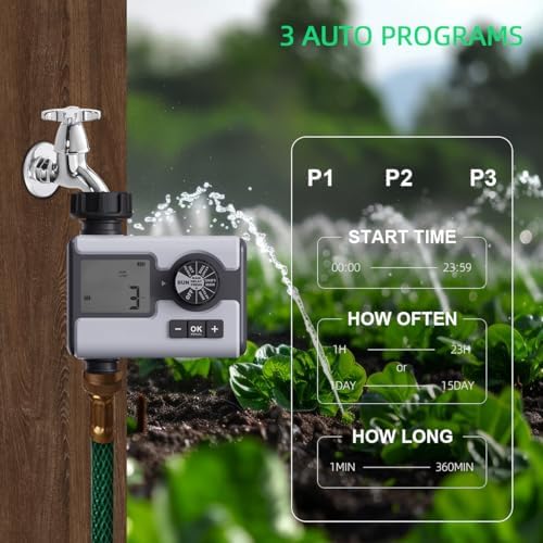Garden Sprinkler Water Timer Manual Automatic System Irrigation1 Outlet - Image 6
