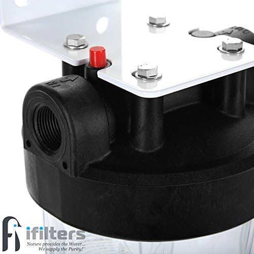 Whole House Sediment & Rust Complete Filtration System with Clear Housing 20" - 1" Ports - Image 2