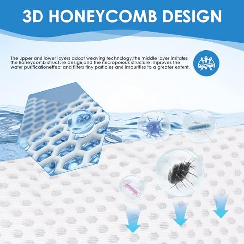 12 Pack 4 Inch Filter Sock, 150 Micron, Ring Honeycomb Filter Socks, Filter Socks for Saltwater Aquarium,Freshwater Aquarium Filter Bags, Filter Bags for Fish Tank - Image 3