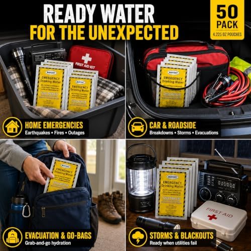 Mayday 73021 Emergency Water Packets (50-Pack) - Image 4
