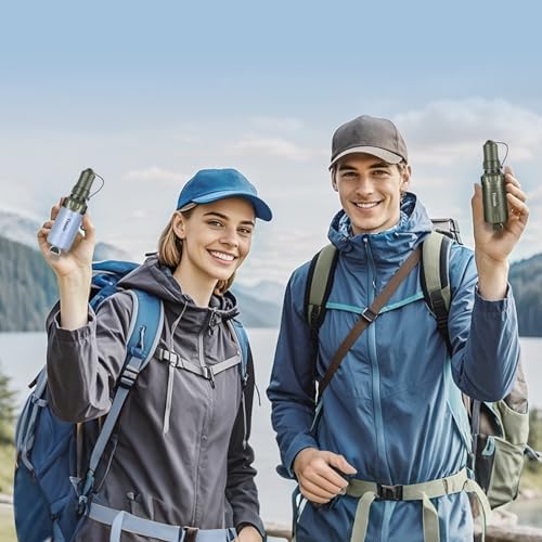 2 Pack Timain Portable Personal Water Filter Straw,Water Purifier Survival for Emergency Preparedness,Outdoor Activities,Travel,Camping, Hiking,Fishing,Hunting. - Image 3