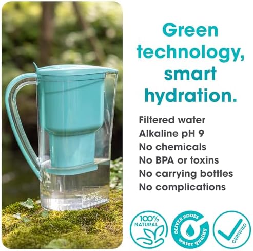 Alkanatur Alkaline Low-Emission Water Filter Pitcher, Adds Magnesium 18mg/L - Image 5