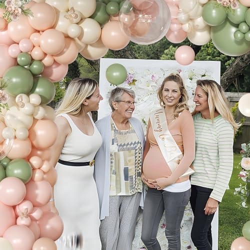 Pink Green Balloon Arch Kit, Baby Shower Birthday Decor - Image 3