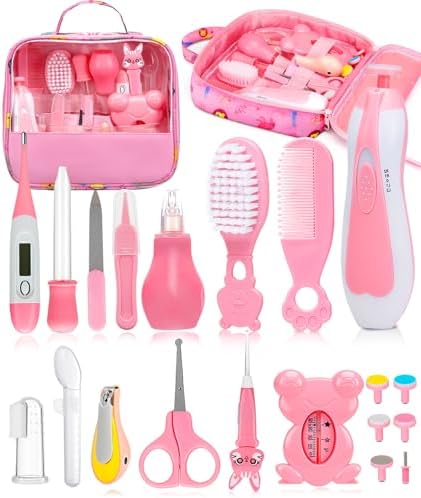 YASEW Baby Grooming Kit with Electric Nail Trimmer, Newborn Essentials by yasew