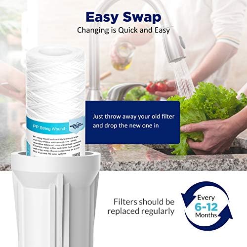 Membrane Solutions 20 Micron 10"x2.5" String Wound Whole House Water Filter - Image 5