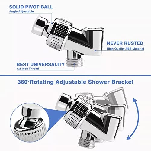 Filtered Shower Head - 59 Inch Expandable Handheld Hose, Leakproof Flexible Hose Extension, High Pressure Shower - Image 3