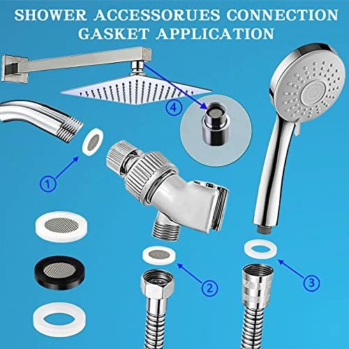ZDBB 129 PCS Garden Hose Washers Shower Head Gaskets with Screen Filter - Image 3