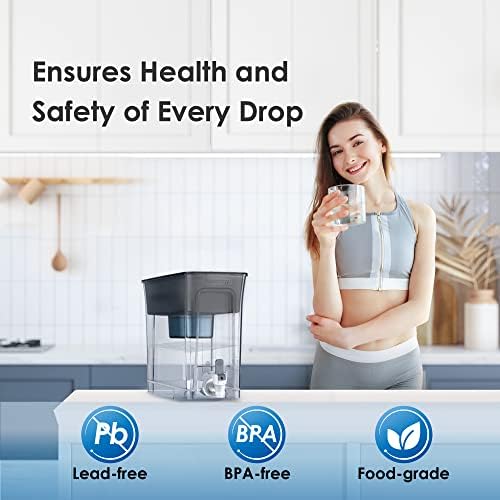 Waterdrop WFD-40L-A Water Filter Dispenser, Alkaline Filtration, Black - Image 6