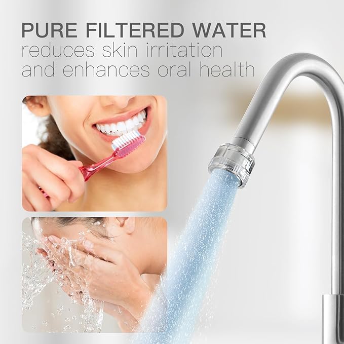 Kitchen and Bathroom Faucet Filter Kit - Includes 10 Adapters - Improves Taste and Odor, Protects Skin and Health - Removes Dirt and Rust (Sediment) - Image 6