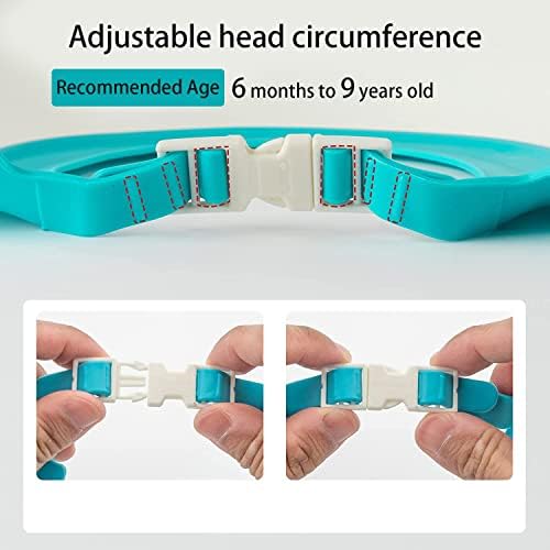 Baby Shower Cap Shield, Shower Cap for Kids, Visor Hat for Eye and Ear Protection for 0-9 Years Old Children,Cute Dinosaur/Crocodile/Hippo shape Makes the Baby Bath More Fun (Crocodile, Blue) - Image 4