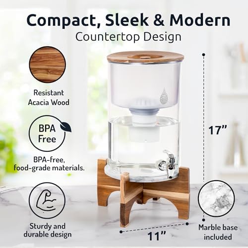 Invigorated Water pH Recharge Glass Alkaline Water Filter Dispenser System - Image 3