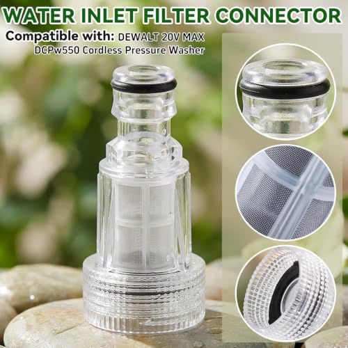 6 Pack Water Inlet Filter Connector Compatible with DEWALT Washers - Image 2