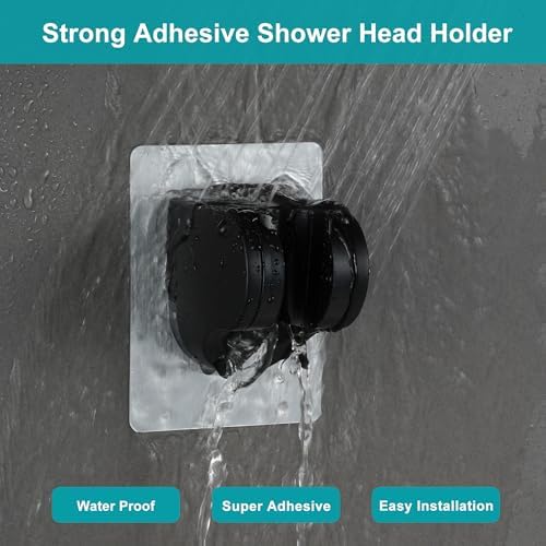 GwernKB Handheld Black Shower Head with Hose and On Off Switch,Water Saving - Image 5