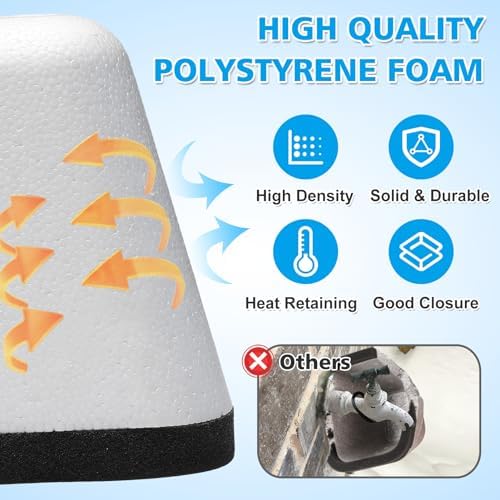 Outdoor Faucet Covers for Winter, Easy to Install Insulated Foam Protector - Image 6