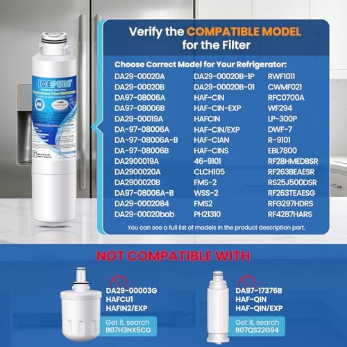 ICEPURE Water Filter Replacement for Samsung DA29-00020B HAF-CIN/EXP 3 Pack - Image 2