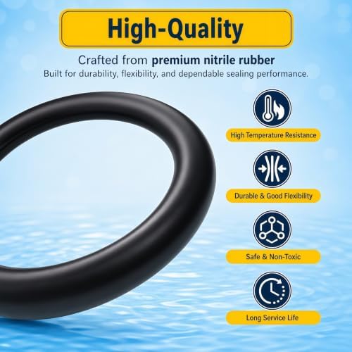 6 Pack WS03X10038 Water Filter Housing O-Ring Gasket for GE GXWH20F - Image 4